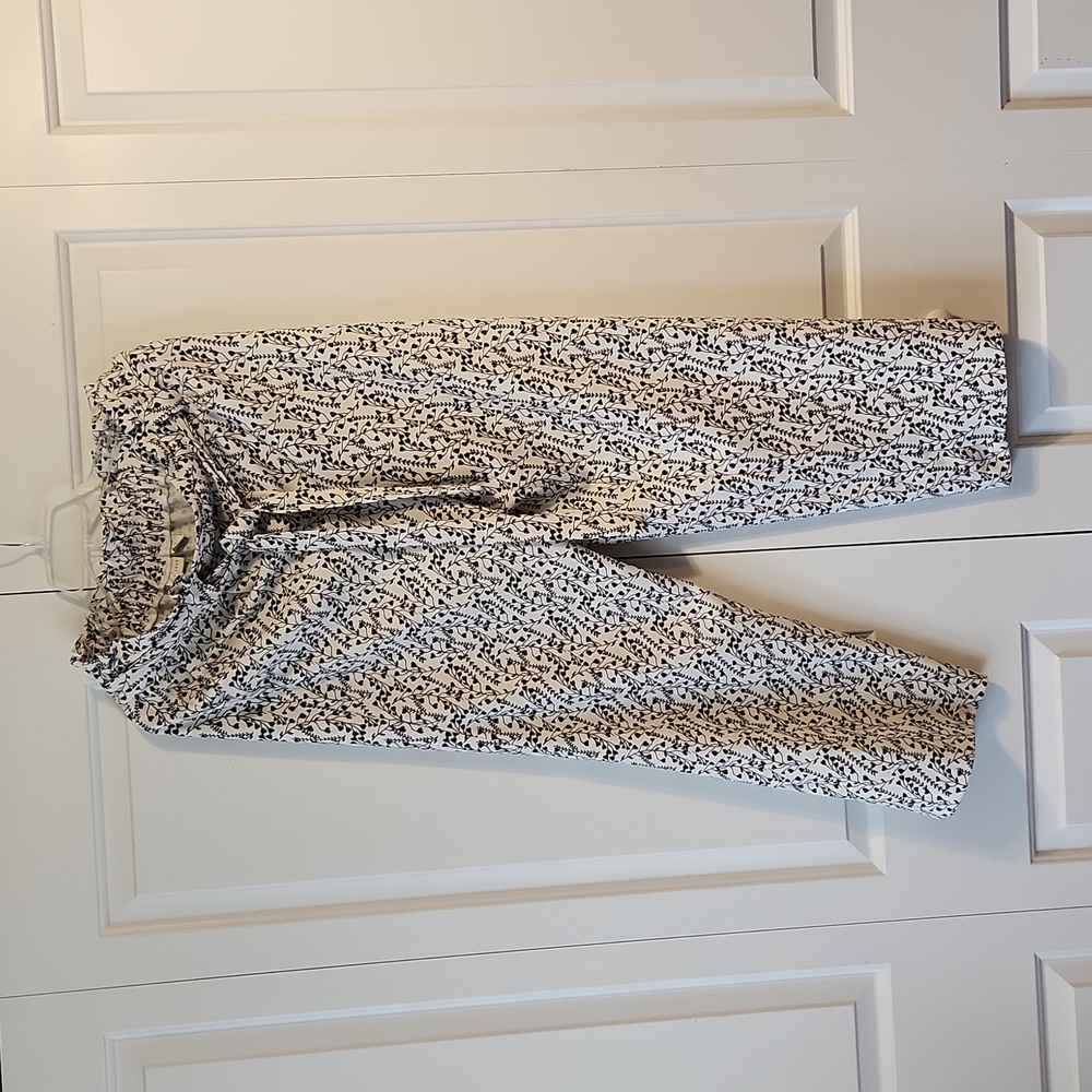 Black and white dress pants